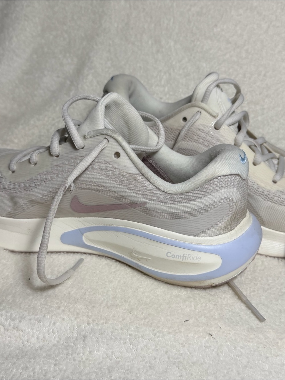 Nike Journey Run Sail Hydrogen Blue Particle Rose Sneakers - Size 8W - Picture 7 of 9